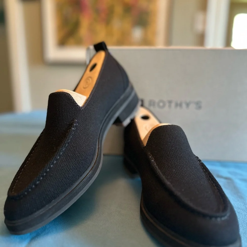 Rothy’s The Lug Loafer in Black - Picture 2 of 8